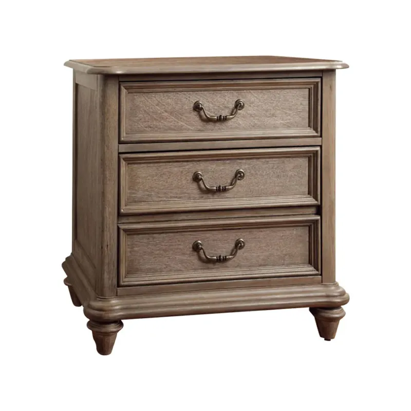 Belgrade I Transitional Night Stand In Rustic Natural By Benzara | Nightstands | Modishstore