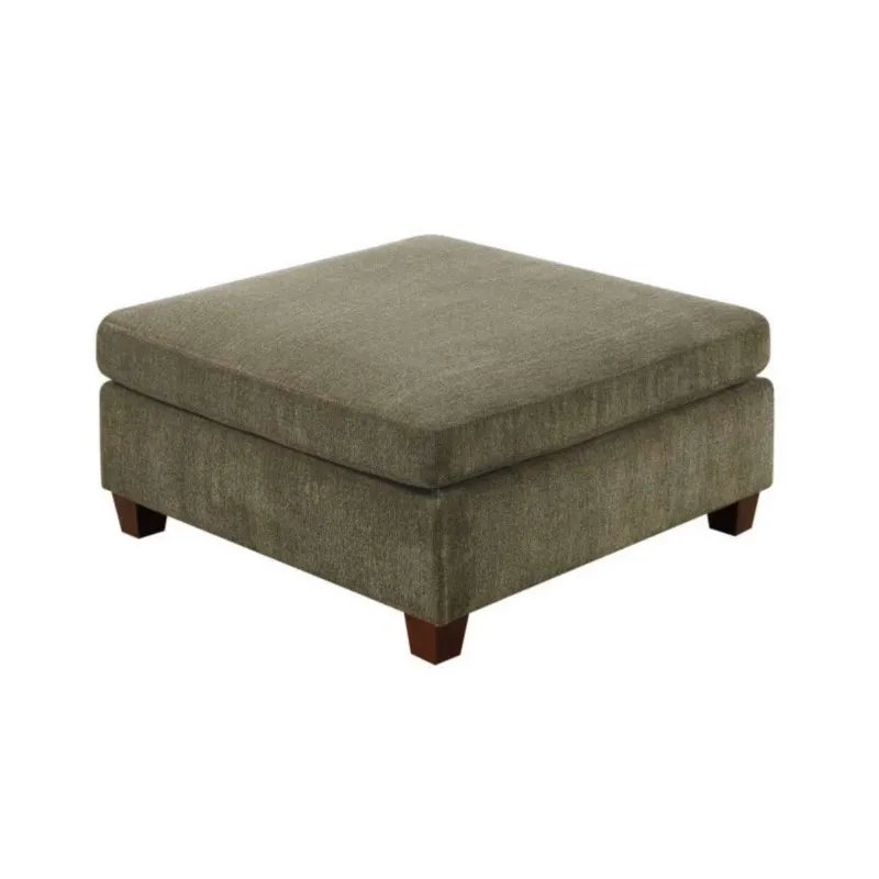 37 Inches Fabric Upholstered Wooden Ottoman, Taupe Brown By Benzara | Ottomans | Modishstore