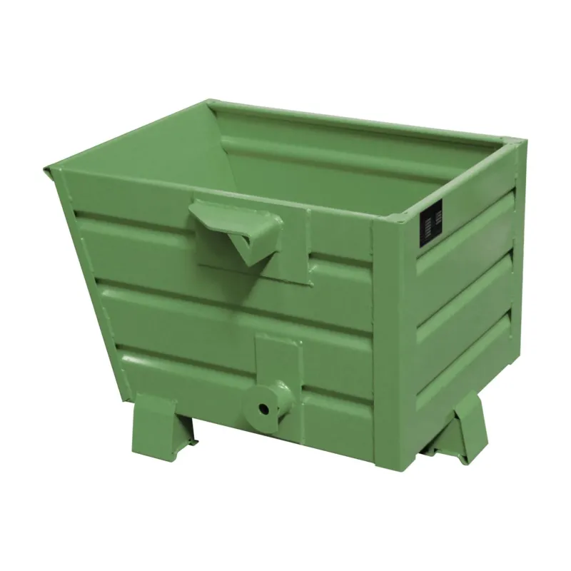 BAUER Südlohn Späne-Stapelkipper Typ BSS 30 RAL 6011 Resedagrün - Art.-Nr. 4420-61-0000-4