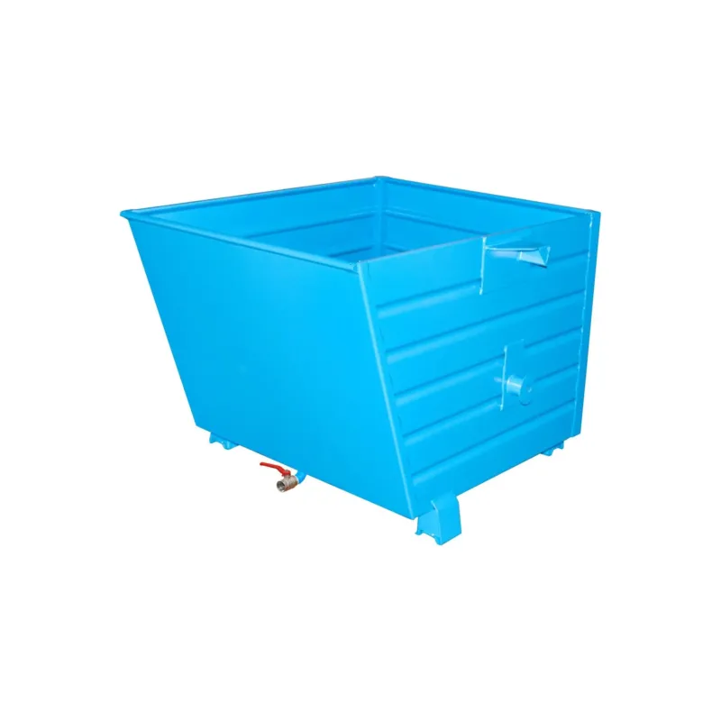 BAUER Südlohn Späne-Stapelkipper Typ BSS 90 RAL 5012 Lichtblau - Art.-Nr. 4420-64-0000-3