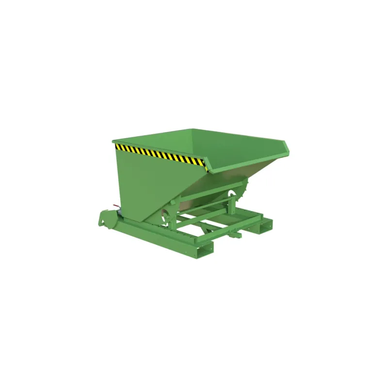 BAUER Südlohn Späne-Kippbehälter Typ S4A 600 RAL 6011 Resedagrün - Art.-Nr. 4462-46-0000-4