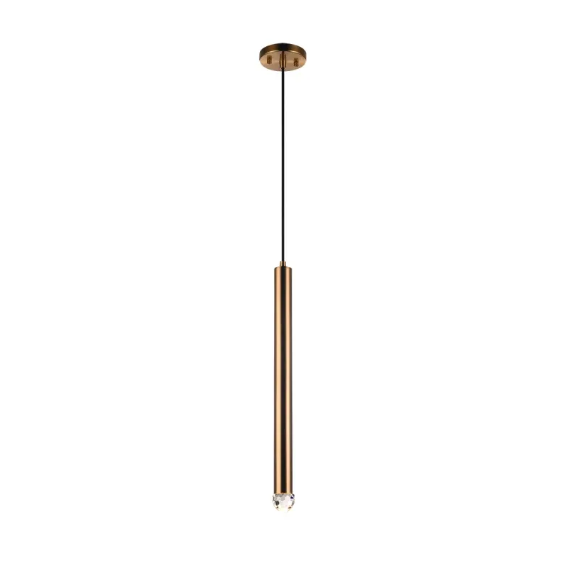 Reign LED Pendant | Aged Gold Brass