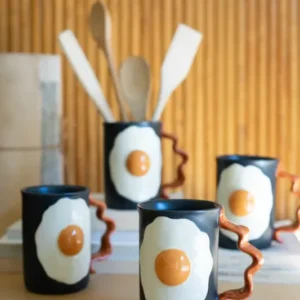 Ceramic Mug - Bacon An Eggs By Kalalou | Decor | Modishstore