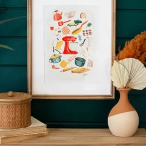 Framed Cooking Print Under Glass By Kalalou | Wall Painting | Modishstore