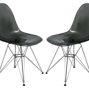 LeisureMod Cresco Molded Eiffel Side Chair, Set of 2 | Side Chairs | Modishstore