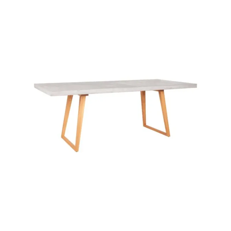 Cohen Concrete Top Outdoor Dining Table, Gray by Jeffan | Dining Tables | Modishstore