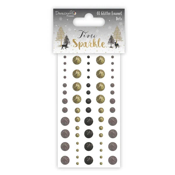 Premium Time to Sparkle Glitter Enamel Dots