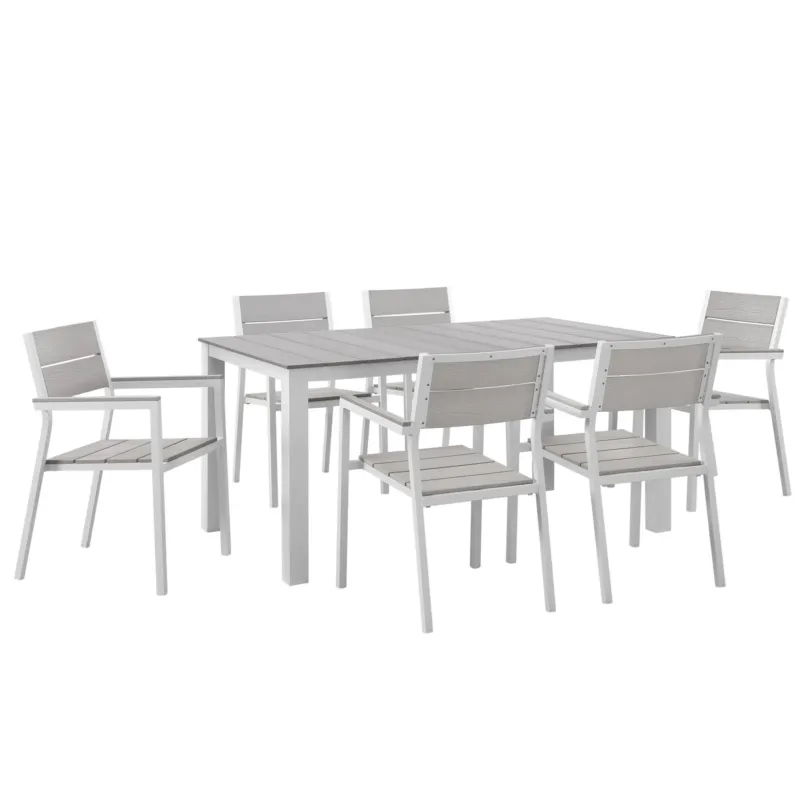 Modway Maine 7 Piece Outdoor Patio Dining Set - EEI-1749 - EEI-1749 | Outdoor Dining Sets | Modishstore - 1