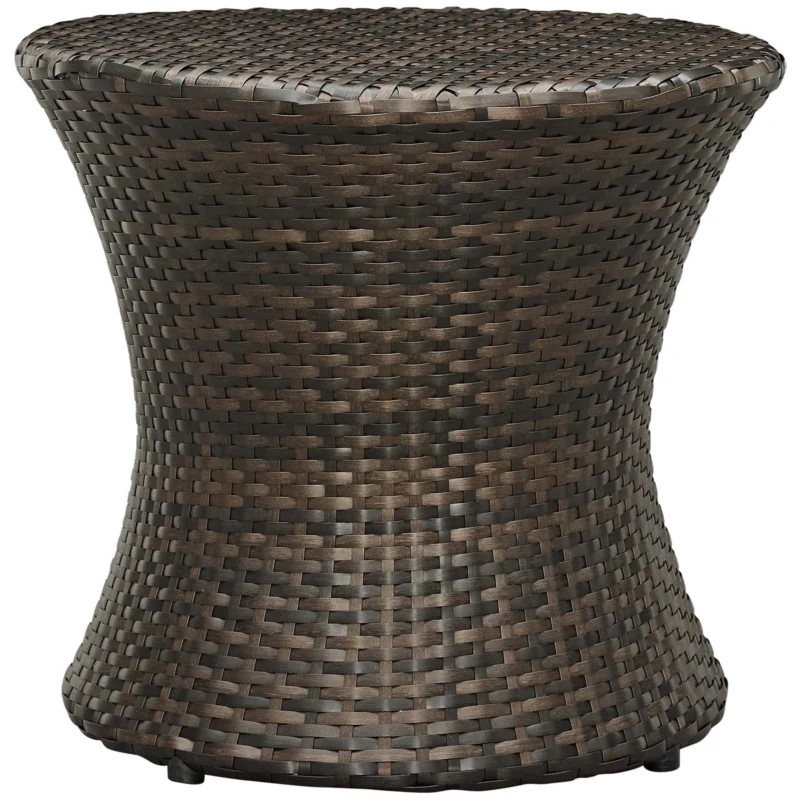 Modway Stage Round Outdoor Patio Side Table - EEI-2546 | Outdoor Tables | Modishstore - 1