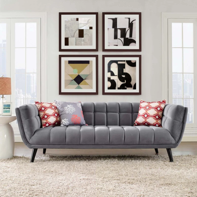 Modway Bestow Velvet Sofa - EEI-2731 | Sofas | Modishstore - 1
