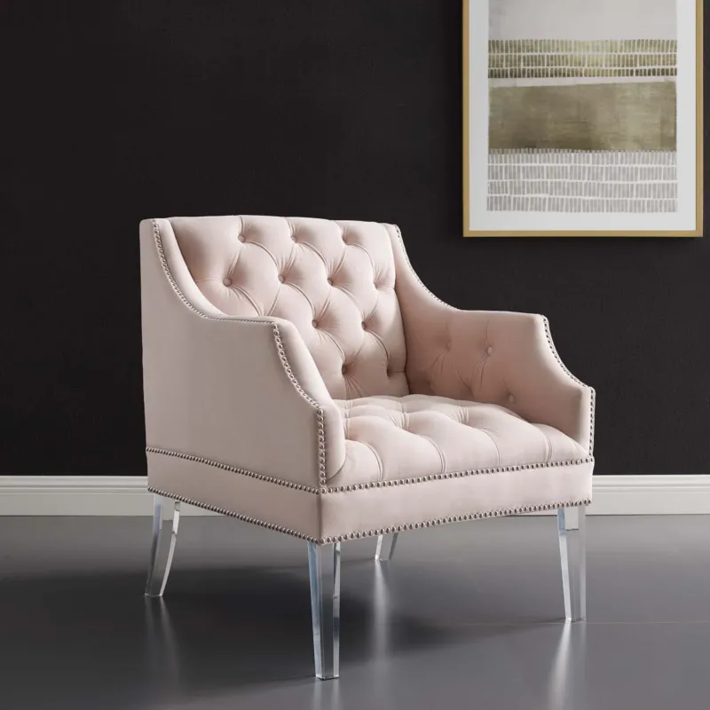 Modway Proverbial Tufted Button Accent Performance Velvet Armchair - EEI-3413 | Armchairs | Modishstore - 1