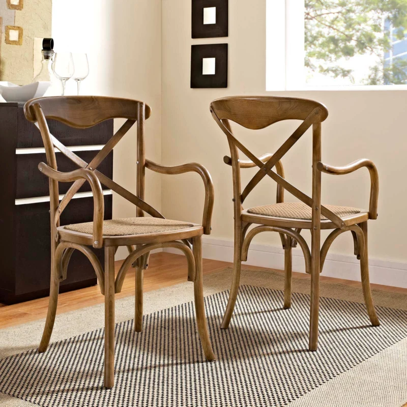 Modway Gear Dining Armchair Set of 2 - EEI-3479 | Dining Chairs | Modishstore - 1