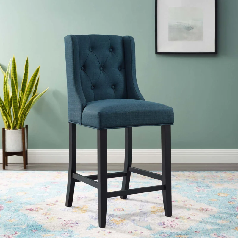 Modway Baronet Tufted Button Upholstered Fabric Counter Stool - EEI-3739 | Counter Stools | Modishstore - 1