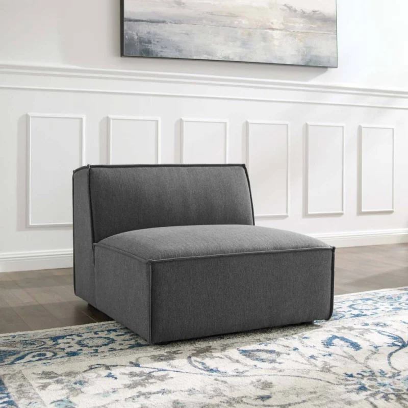 Modway Restore Sectional Sofa Armless Chair - EEI-3872 | Lounge Chairs | Modishstore - 1
