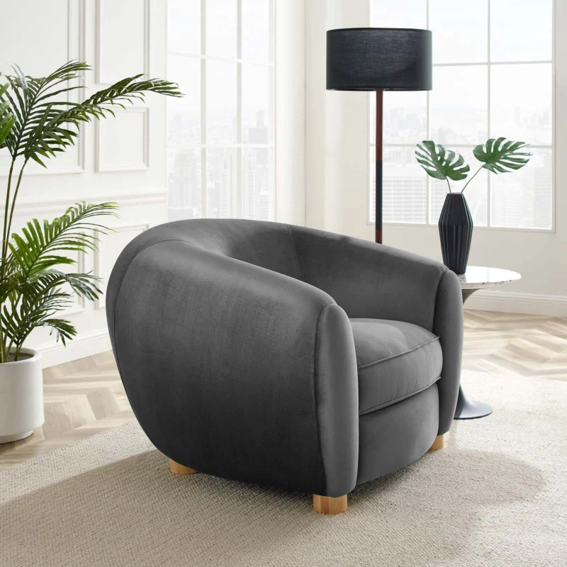 Modway Abundant Performance Velvet Armchair - EEI-4971 | Armchairs | Modishstore - 1