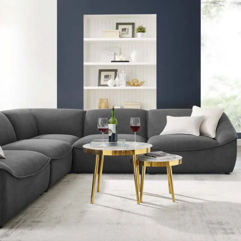 Modway Comprise 5-Piece Sectional Sofa - EEI-5410 | Sectional | Modishstore - 1
