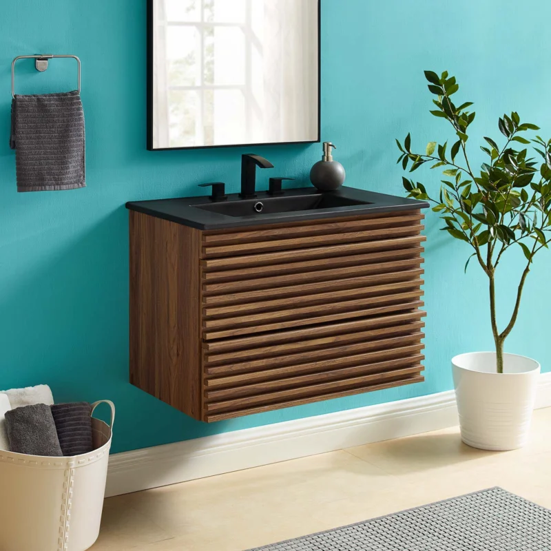 Modway Render 30" Wall-Mount Bathroom Vanity - EEI-5417 | Bathroom Accessories | Modishstore - 1
