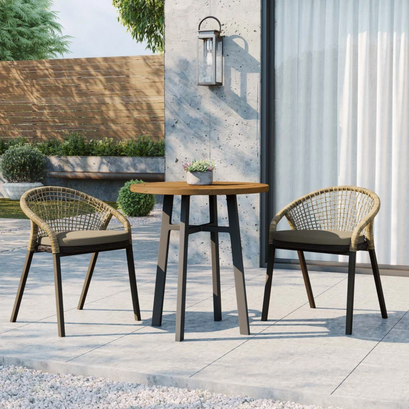 Meadow 3-Piece Outdoor Patio Dining Set By Modway - EEI-5673 | Outdoor Dining Sets | Modishstore - 1