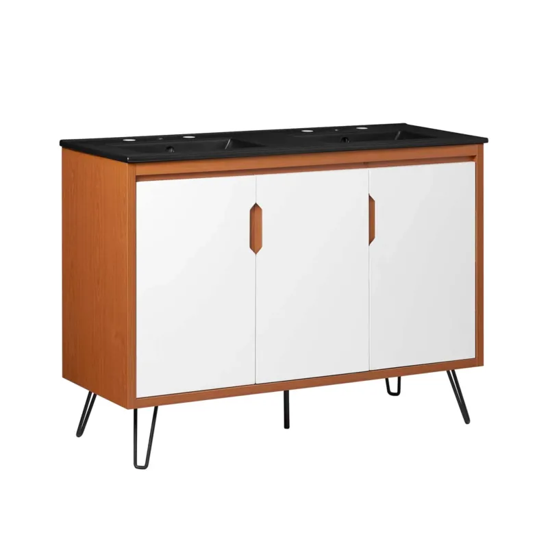 Energize 48" Double Sink Bathroom Vanity By Modway - EEI-5807 | Bathroom Accessories | Modishstore - 1