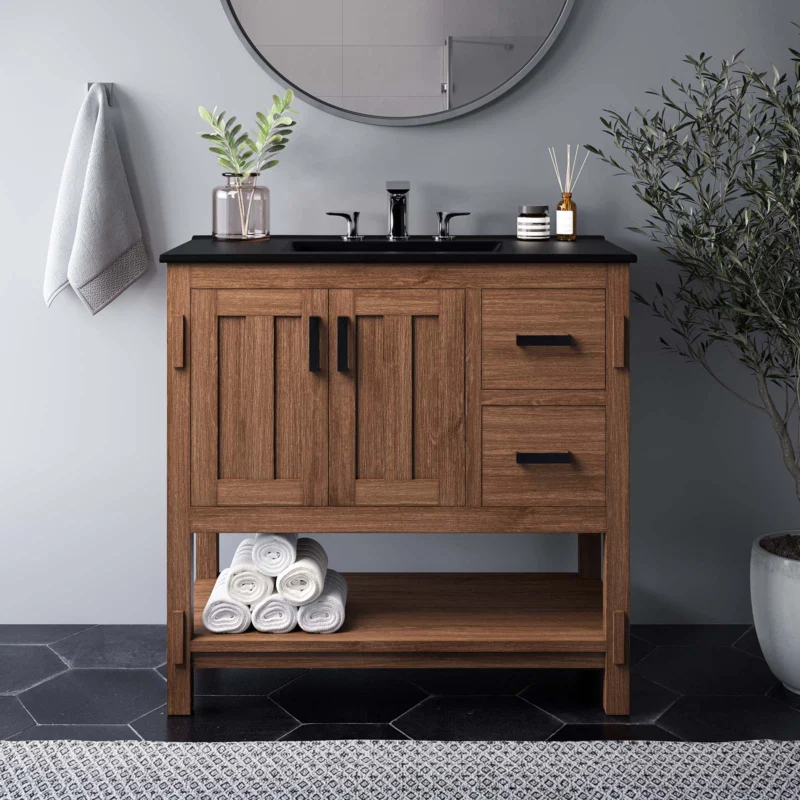 Ashlyn 36” Wood Bathroom Vanity Cabinet (Sink Basin Not Included) By Modway - EEI-6404 | Bathroom Accessories | Modishstore - 1