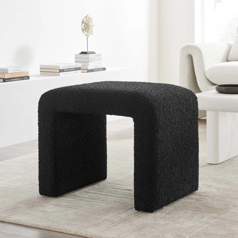Simba Boucle Fabric Waterfall Stool By Modway - EEI-6737 | Stools | Modishstore - 1