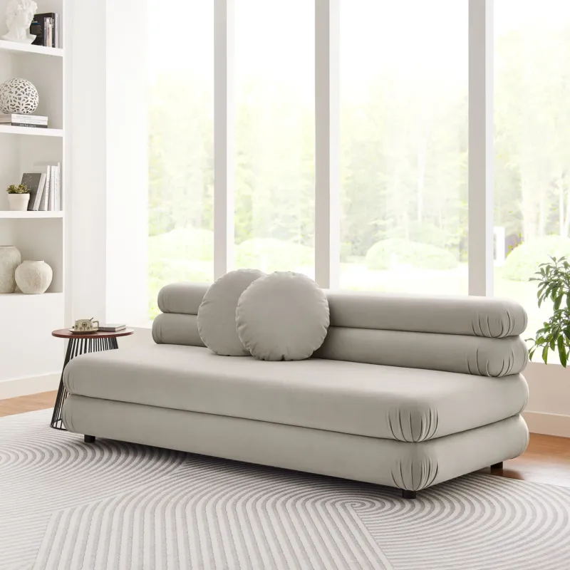 Jubilee Modular Performance Velvet Armless Loveseat by Modway | Loveseats | Modishstore - 1