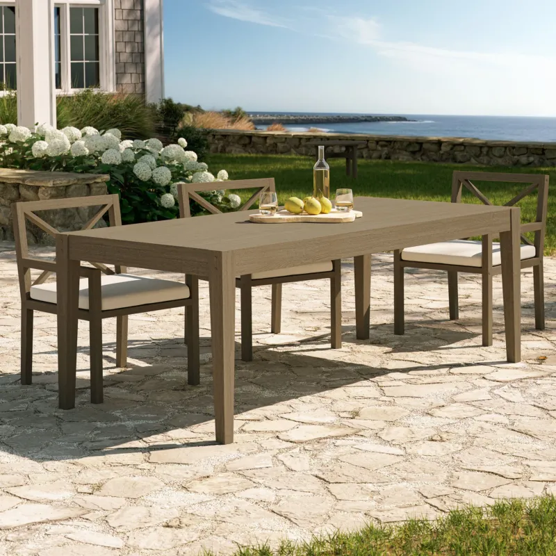 Northlake 83" Rectangular Outdoor Patio Teak Dining Table by Modway | Outdoor Patio Daybed | Modishstore - 1