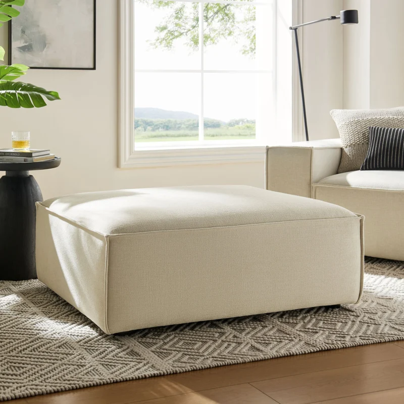 Restore Performance Fabric Upholstered Modular Ottoman by Modway