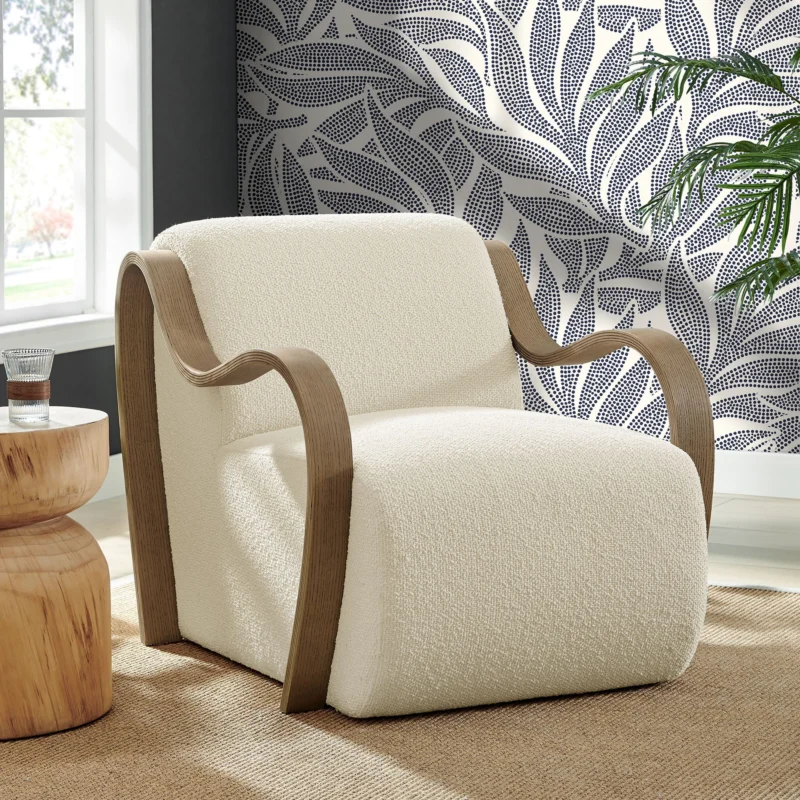 Atrium Lattice Boucle Accent Armchair by Modway