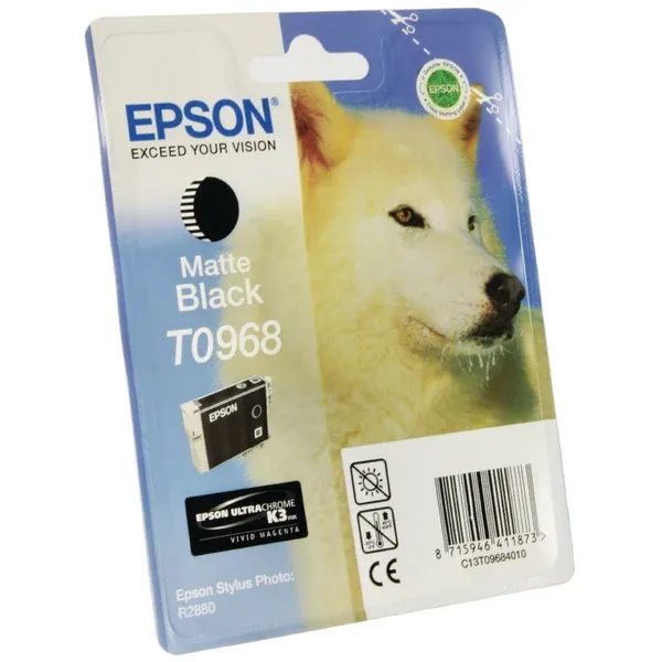 Epson T0968 Ink Cart Ult Chrm Mt Blk