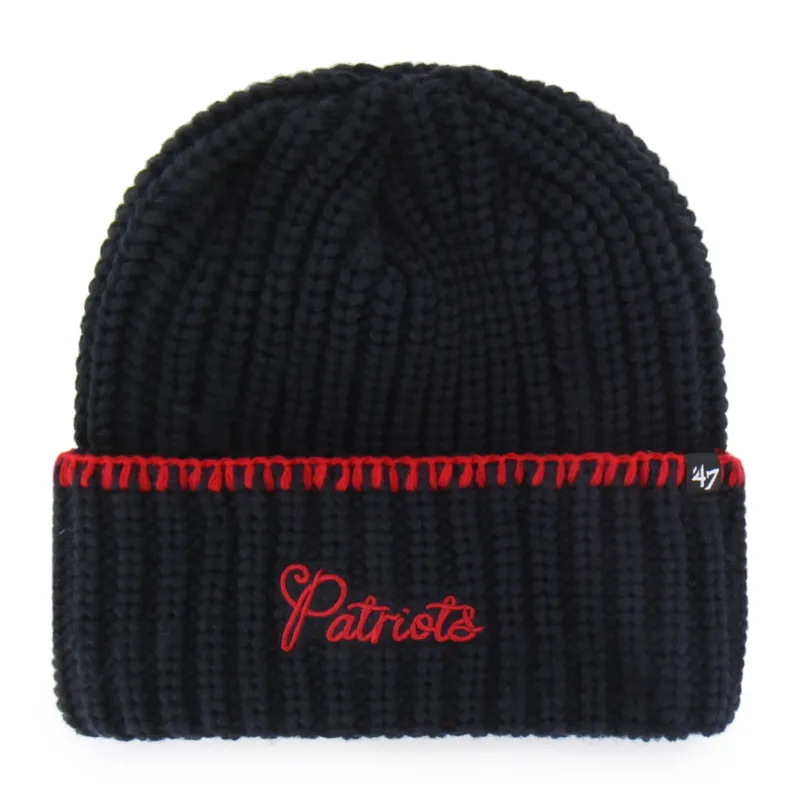 NEW ENGLAND PATRIOTS BLANKET STITCH '47 WOMEN'S CUFF KNIT