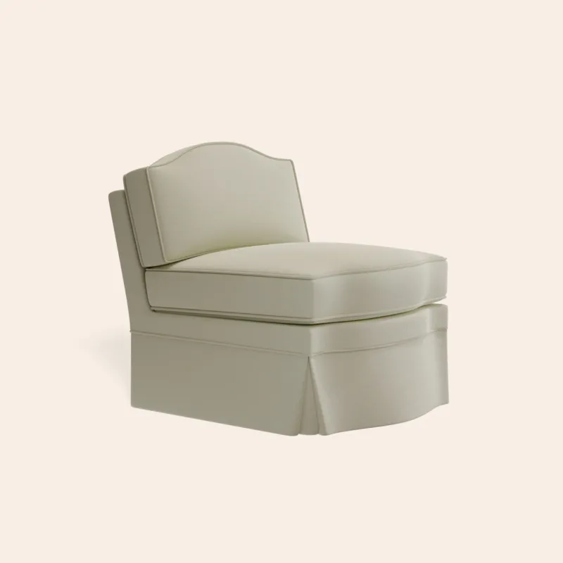 Felix Slipper Chair, Nougat Boucle