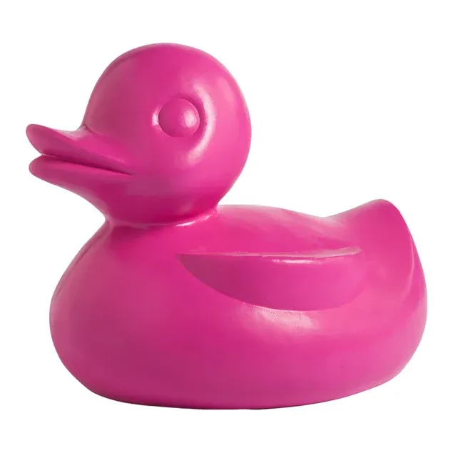 Fiberglass UV Duck Outdoor Sculpture, DK Pink By Gold Leaf Design Group | Animals & Pets | Modishstore