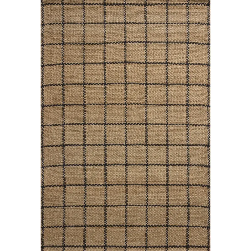 Fletcher Rug 01 | Chris Loves Julia × Loloi | Natural / Black