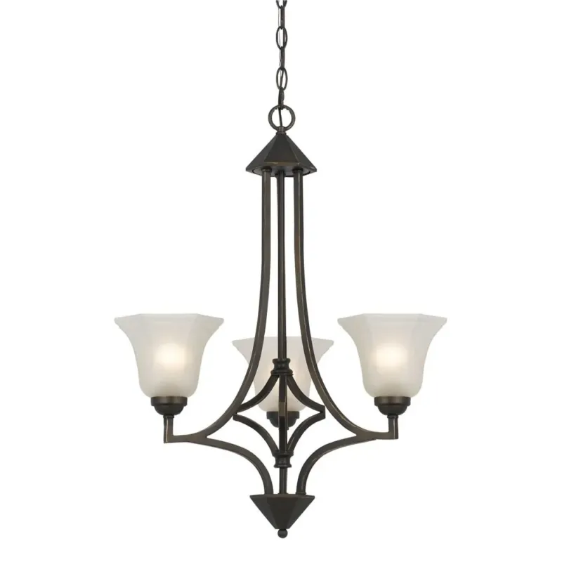 Cal Lighting FX-3551/3 60W X 3 Metal 3 Light Chandelier | Modishstore | Chandeliers