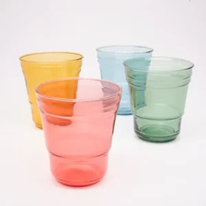 Fantastic-Not-Plastic Tall Glasses, Multi-Color Pack of 4