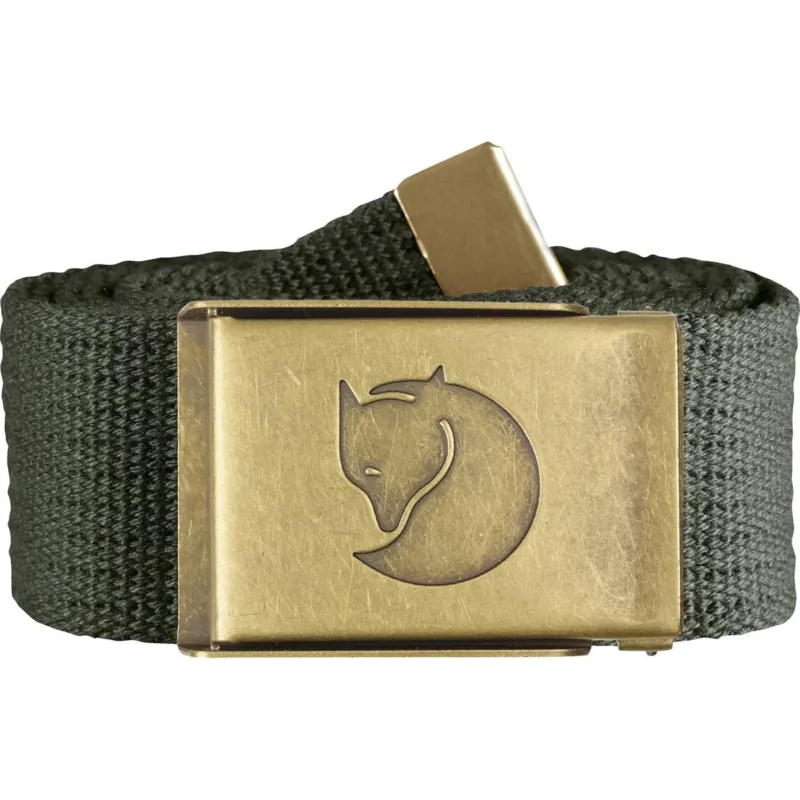 Fjäll Räven Canvas Brass Belt 4cm mountain grey Unisex Gürtel