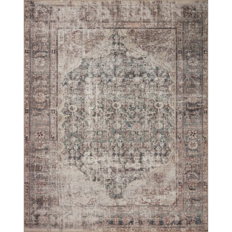 Georgie Rug 08 | Amber Lewis X Loloi | Lagoon / Beige