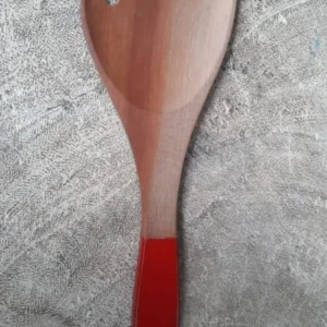 Wooden Serving Spoon & Fork with Red handle | ModishStore | Kitchen Accessories