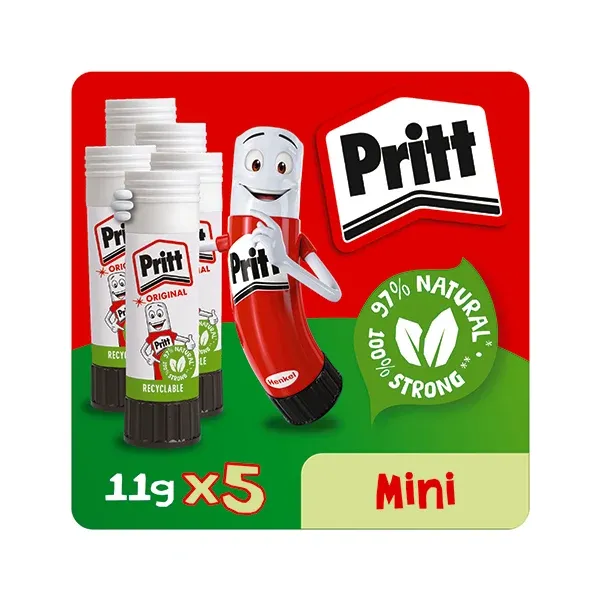 Pritt Stick Glue Stick 11g (Pack of 5) 1483489