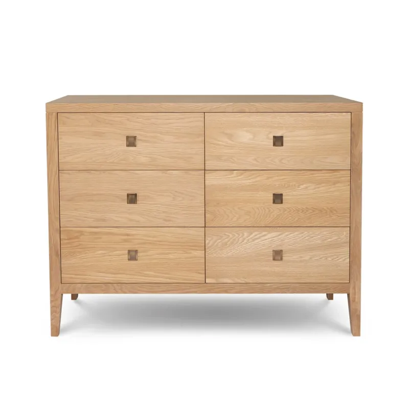 Harlum 6 Drawer Dresser | Natural Oak