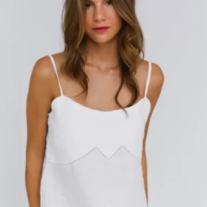 Combinaison en lin lavé Blanc 1 #colour_blanc-optique
