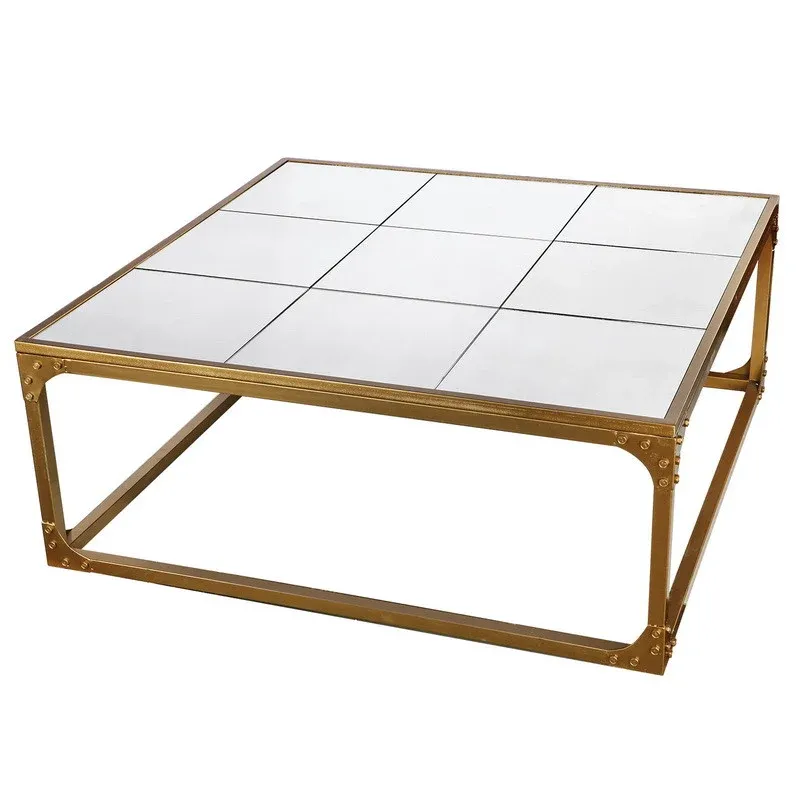 A&B Home Glass/Iron Cocktail Table | Bar Tables | Modishstore