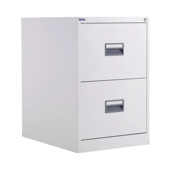 Talos 2 Drawer Filing Cabinet 465x620x700mm White KF78765
