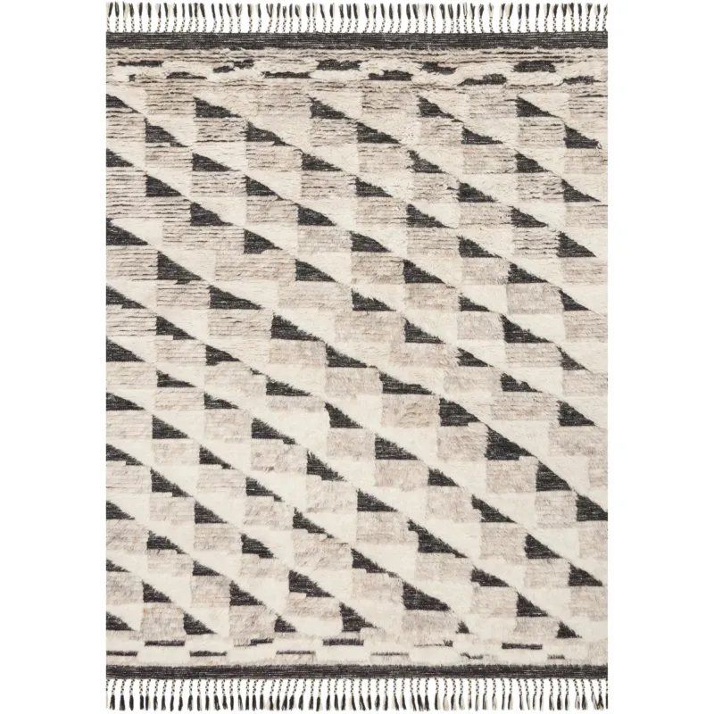 Khalid Rug 02 | Natural / Black