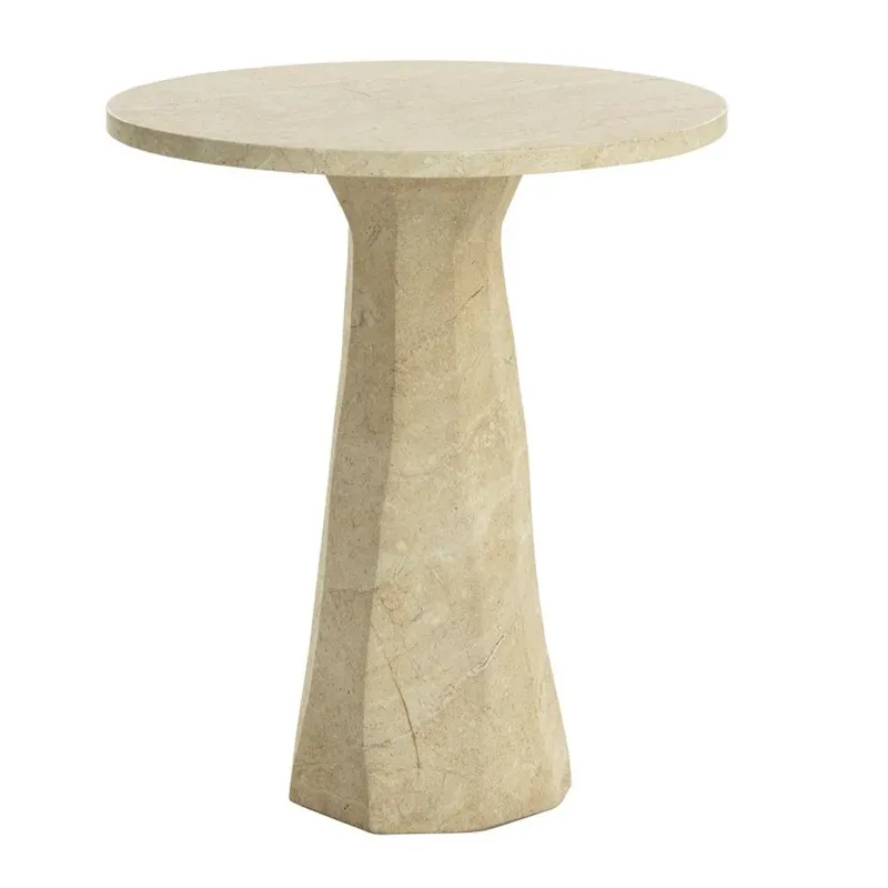 Kliff Bar Table | Travertine Look