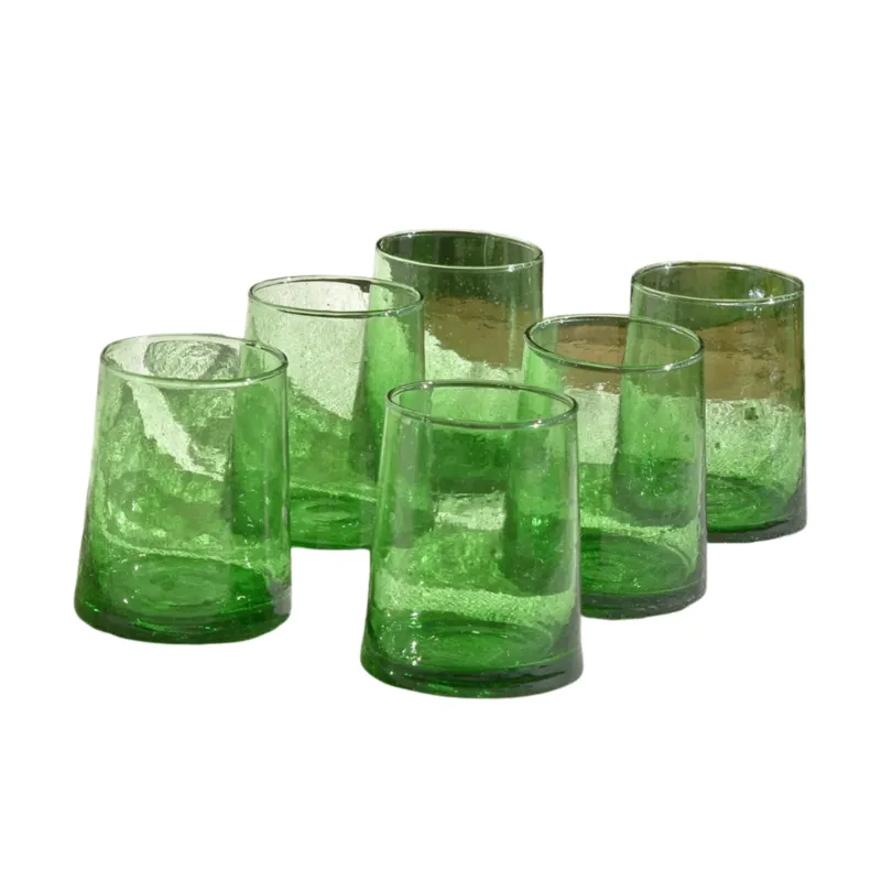 Recycled Moroccan Green Tumbler/Highball Glass