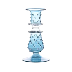 Luxor Blue Glass Candle Holder Candlestick Issy Granger