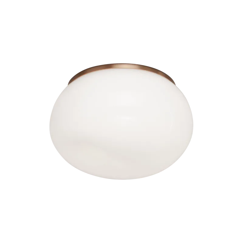 Gelasin 6¼" Flush Mount | Aged Gold Brass