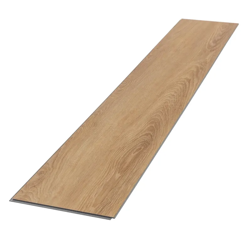 Einzelnes Stück Deluxe PVC-Vinylboden auf weißem Hintergrund.